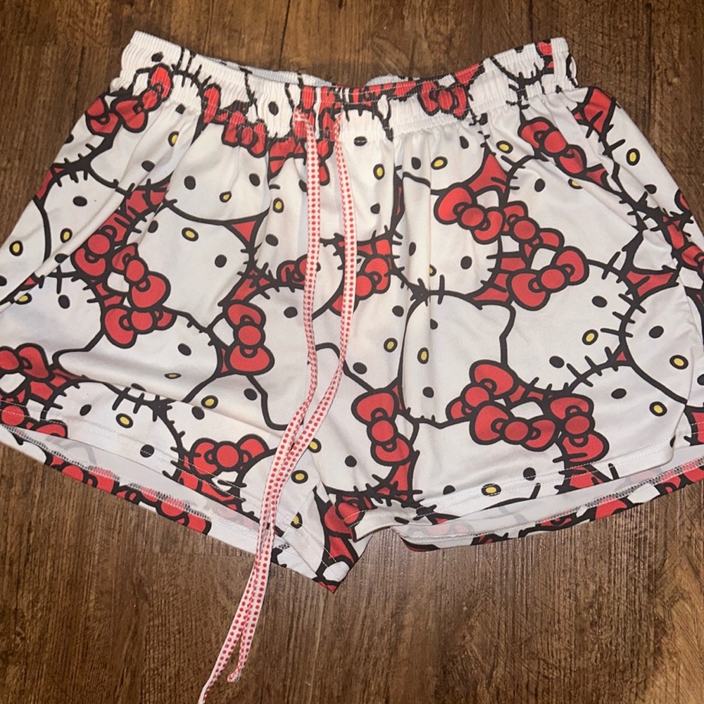 Hello kitty sleep shorts fits sizes S/M
